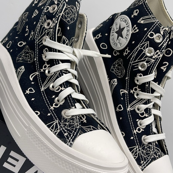 Converse WMNS CTAS MOVE HI
BLACK/NATURAL IVORY A03725C Platforms Sneakers - Picture 6 of 16